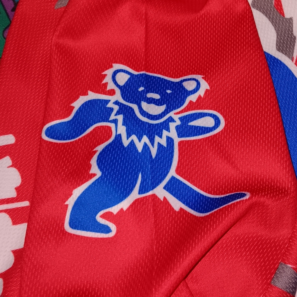 2019 Grateful Dead Detroit Tie Dye Hockey Jersey Steal Your Face Red Wings - Picture 5 of 8